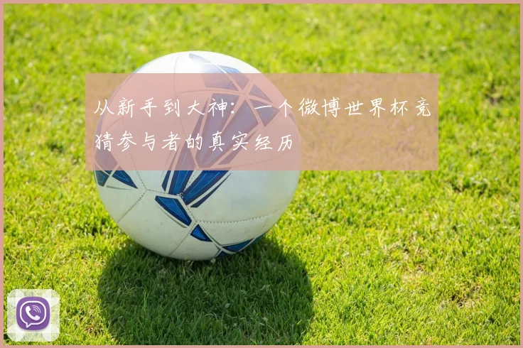 从新手到大神：一个微博世界杯竞猜参与者的真实经历